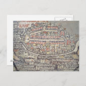 De stad Jeruzalem en het omliggende gebied Briefkaart (Voorkant / Achterkant)