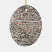 De stad Jeruzalem en het omliggende gebied Keramisch Ornament (Rechts)