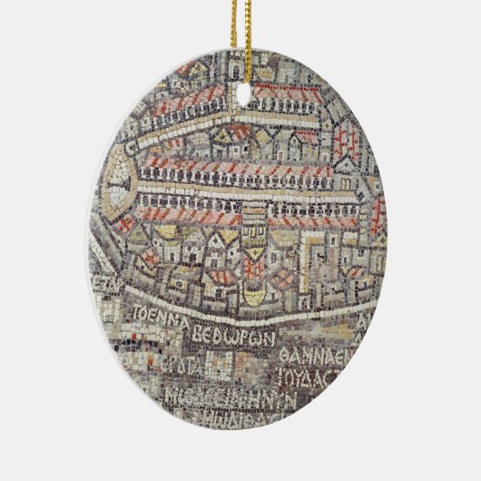 De stad Jeruzalem en het omliggende gebied Keramisch Ornament (Rechts)