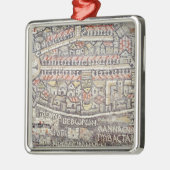 De stad Jeruzalem en het omliggende gebied Metalen Ornament (Links)