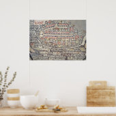 De stad Jeruzalem en het omliggende gebied Poster (Keuken)