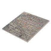 De stad Jeruzalem en het omliggende gebied Tegeltje (Zijkant)