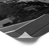 De stad Kansas City Skyline-Black en White Photo Poster (Hoek)