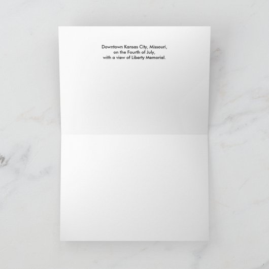 De stad Kansas op 4 juli Kaart (Binnen)