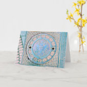 De stad Koln, Duitsland (Keulen) Wenskaart Kaart (Gele Bloem)