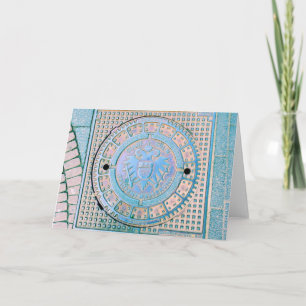 De stad Koln, Duitsland (Keulen) Wenskaart Kaart