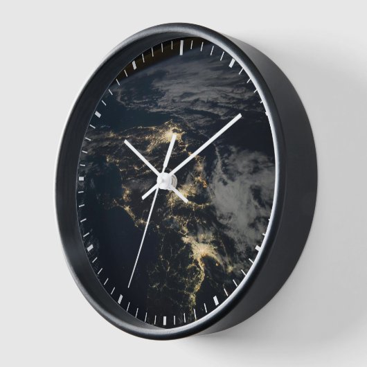 De stad licht 's nachts in Japan. (Hoek)