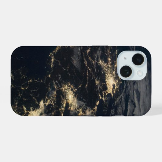 De stad licht 's nachts in Japan. iPhone 15 Case (Achterkant horizontaal)