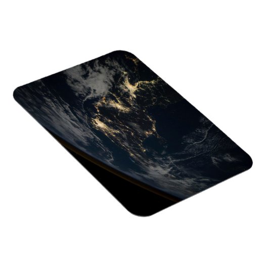 De stad licht 's nachts in Japan. Magneet (Rechterzijde)