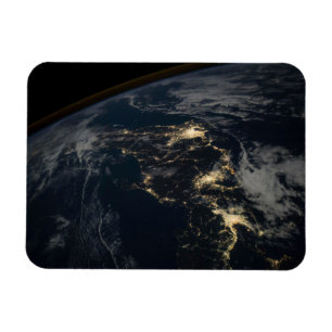 De stad licht 's nachts in Japan. Magneet