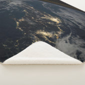 De stad licht 's nachts in Japan. Sherpa Deken (3/4)