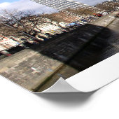 De stad Liffey en Liberty Hall Dublin Ierland Poster (Hoek)