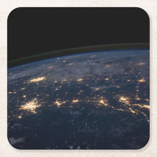 De stad ligt in het zuiden van de VS. Kartonnen Onderzetters (Voorkant)