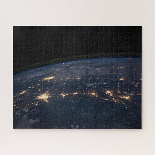 De stad ligt in het zuiden van de VS. Legpuzzel (Horizontaal)