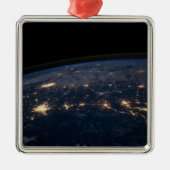 De stad ligt in het zuiden van de VS. Metalen Ornament (Voorkant)