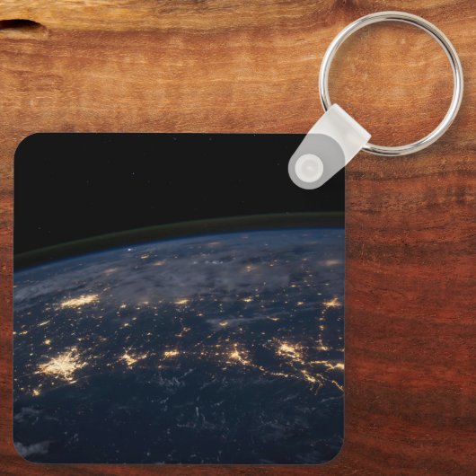 De stad ligt in het zuiden van de VS. Sleutelhanger (Achterkant)