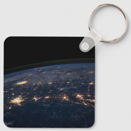 De stad ligt in het zuiden van de VS. Sleutelhanger (Achterkant)