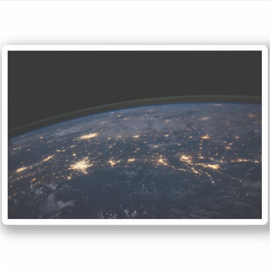 De stad ligt in het zuiden van de VS. Sticker (Voorkant)