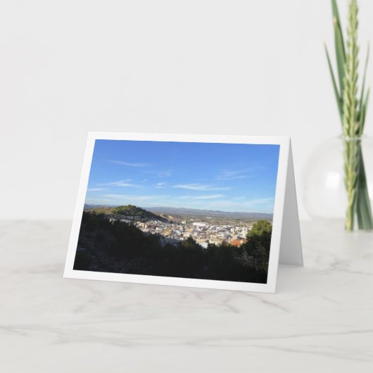 De stad Lliria, Valencia, Spanje Kaart (Voorkant)