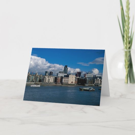 De stad Londen en de toren 42 Bedankkaart (Voorkant)