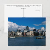 De stad Londen en de toren 42 Briefkaart (Voorkant / Achterkant)