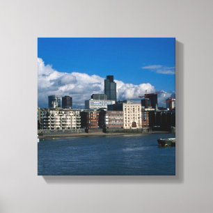 De stad Londen en de toren 42 Canvas Afdruk