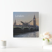 De stad Londen Engeland Vierkante Klok (Huis)