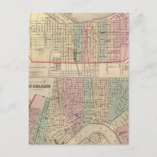 De stad Louisville, Kentucky Briefkaart (Voorkant)