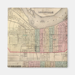 De stad Louisville, Kentucky Magneet