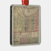 De stad Louisville, Kentucky Metalen Ornament (Rechts)