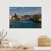 De stad Lucerne Poster (Keuken)