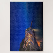 De stad Manarola in de Cinque Terre in de avond Legpuzzel (Verticaal)