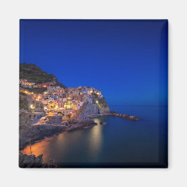 De stad Manarola in de Cinque Terre in de avond Magneet