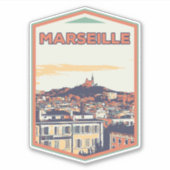 De stad Marseille Frankrijk is mijn trotse thuisst Sticker (Voorkant)