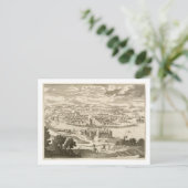 De stad Mexico, 1723 (graving) Briefkaart (Staand voorkant)