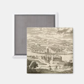 De stad Mexico, 1723 (graving) Magneet (Voorkant / Achterkant)