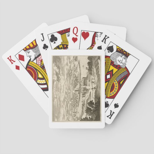 De stad Mexico, 1723 (graving) Pokerkaarten (Achterkant)