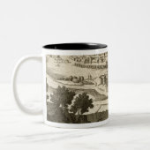 De stad Mexico, 1723 (graving) Tweekleurige Koffiemok (Links)