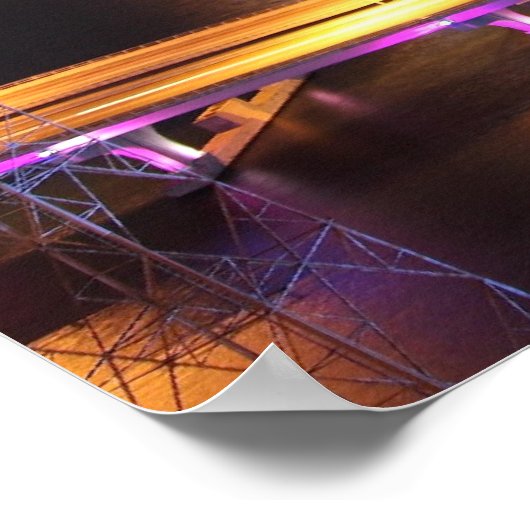 De stad Miami van Night Poster (Hoek)