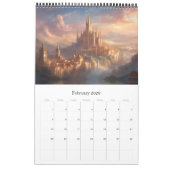 De stad Milaan, fantasie in digitale kunst, Kalender (Feb 2026)