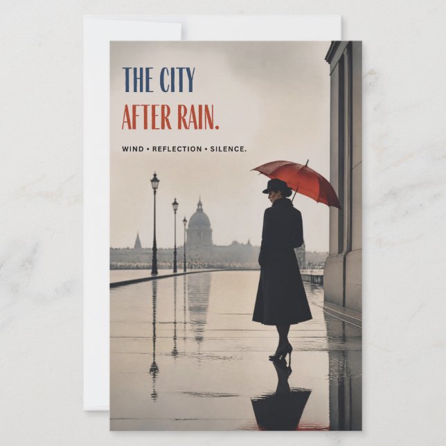 DE STAD NA REGEN (Voorkant)