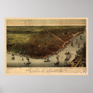 De stad New Orleans (1885) Poster
