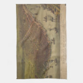 De stad New Orleans Louisiana vanaf 1885 Theedoek (Verticaal)