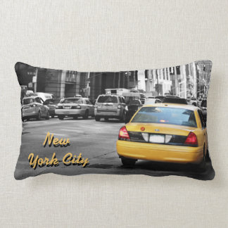 De stad New york straatgele taxi Kussen