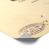 De stad New York via Currier & Ives (1886) Poster (Hoek)