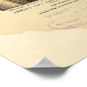 De stad New York via Currier & Ives (1889) Poster (Hoek)