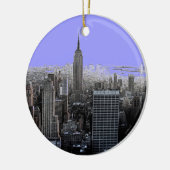 De stad New York voor in de kerstboom Keramisch Ornament (Links)