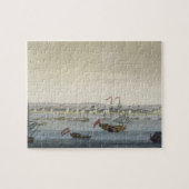 De stad Paramaribo (kleurengravure) Legpuzzel (Horizontaal)