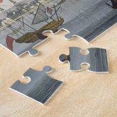 De stad Paramaribo (kleurengravure) Legpuzzel (Zijkant)