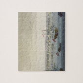 De stad Paramaribo (kleurengravure) Legpuzzel (Verticaal)